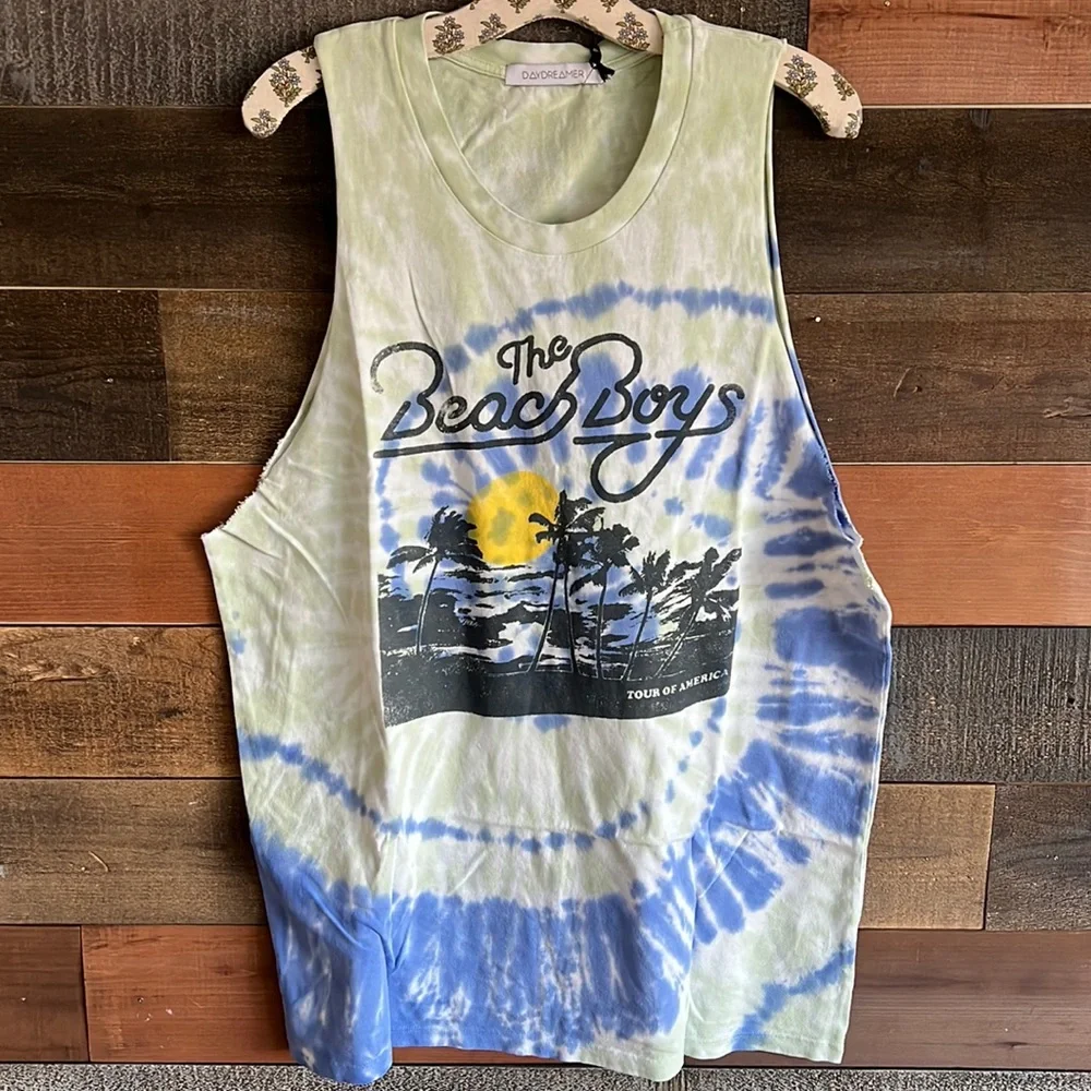 DAYDREAMER BEACH BOYS BOYFRIEND MUSCLE TANK TOP TOUR OF AMERICA MEDIUM - Picture 2 of 9
